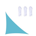 Triangular Outdoor Garden Sun Shade Sail Waterproof Anti-UV Awning, Size: 3m x 3m x 4.3m (Lake Blue)