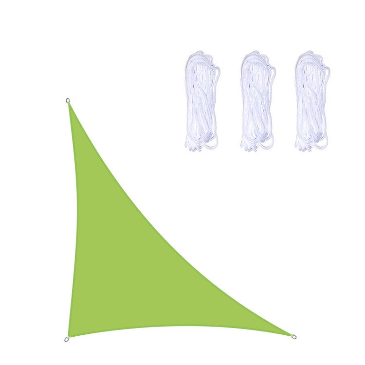 Triangular Outdoor Garden Sunshade Sail Waterproof Anti-UV Awning, Size: 3m x 3m x 4.3m (Green)