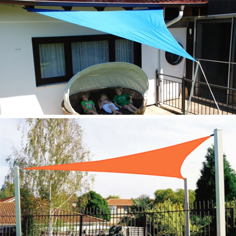 Triangular Outdoor Garden Sunshade Sail Waterproof Anti-UV Awning, Size: 3m x 3m x 4.3m (Green)