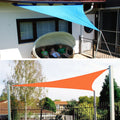 Triangular Outdoor Garden Sun Shade Sail waterproof Anti-UV Awning, Size: 4m x 4m x 5.7m (Red)