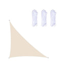 Triangular Outdoor Garden Sun Sail waterproof UV-resistant, size: 3m x 4m x 5m (Beige)