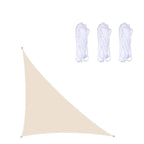 Triangular Outdoor Garden Sun Sail waterproof UV-resistant, size: 3m x 4m x 5m (Beige)