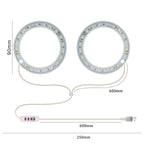 LED Plant Growth Lamp Full Spectrum Intelligent Timer Indoor Fill Light Ring Plant Lamp, Power: One Head (Sunshine)