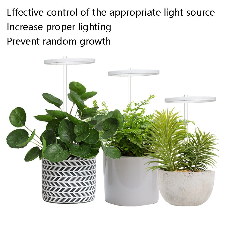 LED Plant Growth Lamp Full Spectrum Intelligent Timer Indoor Fill Light Ring Plant Lamp, Power: One Head (Sunshine)