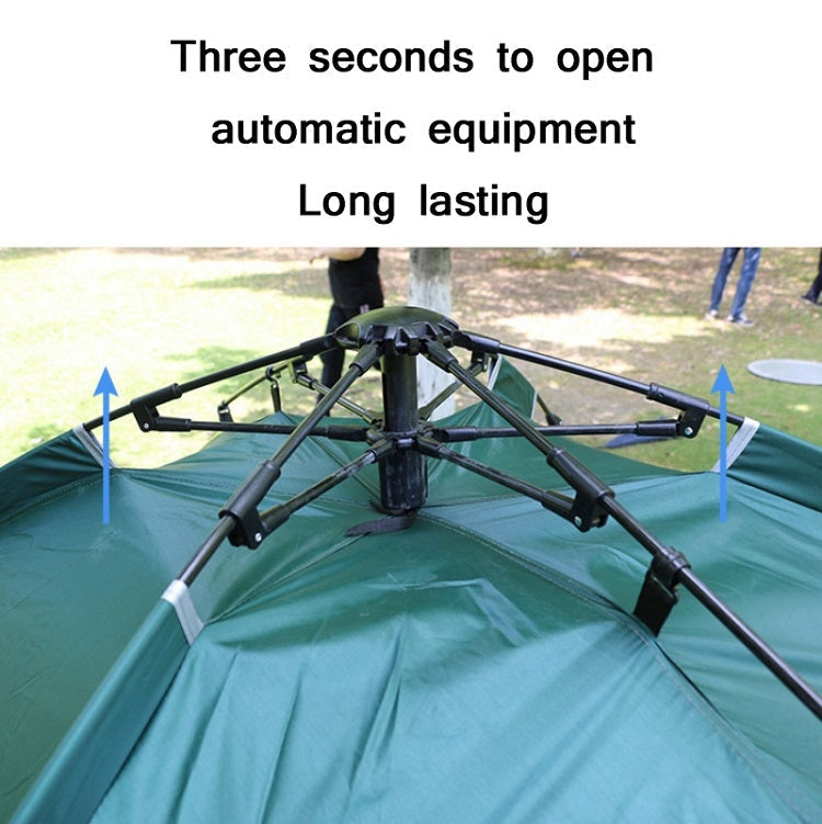 TC-014 Outdoor Beach Travel Camping Automatic Spring Multi-Person Tent For 2 People (Green+Mat)