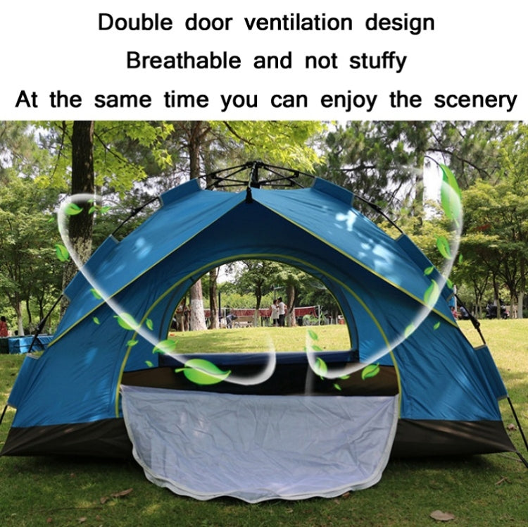 TC-014 Outdoor Beach Travel Camping Automatic Spring Multi-Person Tent For 2 People (Green+Mat)