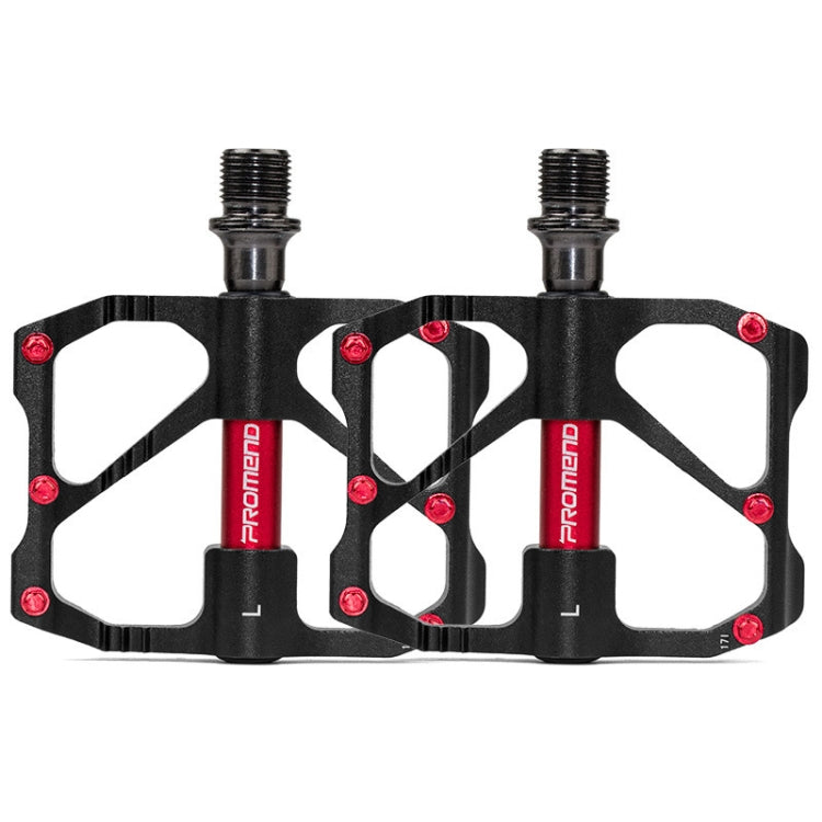 1 Pair PROMEND Mountain Bike Racing Bicycle Aluminum Pedals (PD-R87 Black)