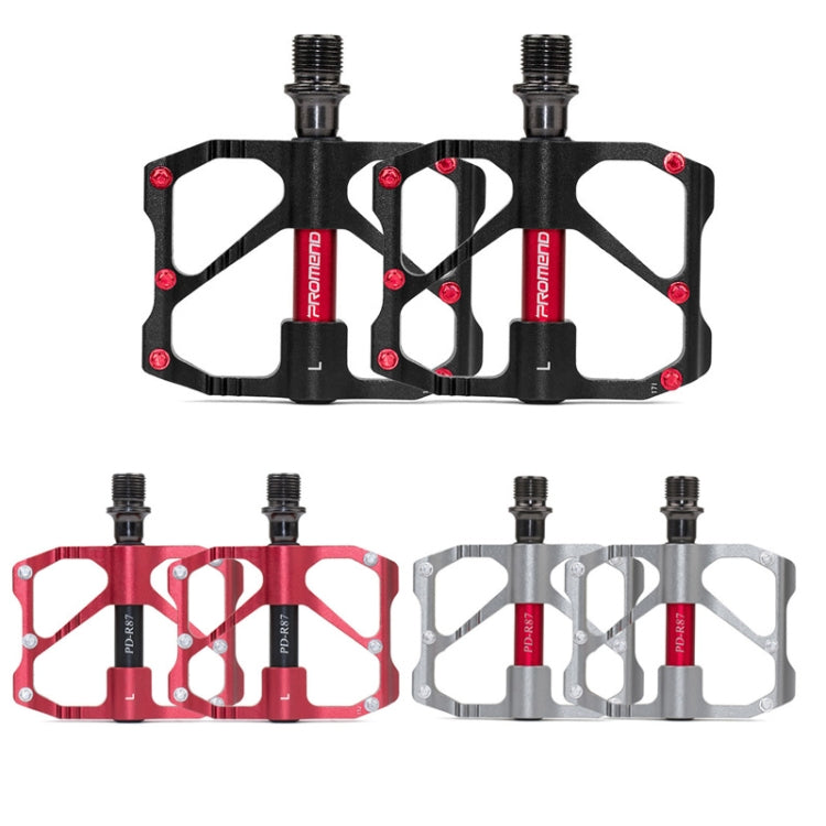 1 Pair PROMEND Mountain Bike Racing Bicycle Aluminum Pedals (PD-R87 Black)