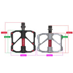 1 Pair PROMEND Mountain Bike Racing Bicycle Aluminum Pedals (PD-R87 Black)