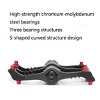 1 Pair PROMEND Mountain Bike Racing Bicycle Aluminum Pedals (PD-R87 Black)