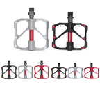 PD-M86C 1 Pair PROMEND Bicycle Road Bike Mountain Bike 3 Palin Carbon Fiber Bearing Pedal (Black)