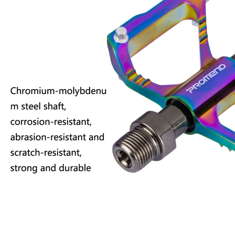 1 Pair PROMEND Three Peilin Bearings Aluminum Alloy CNC Bicycle Colorful Pedals PD-M86CY