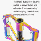 1 Pair PROMEND Three Peilin Bearings Aluminum Alloy CNC Bicycle Colorful Pedals PD-M86CY