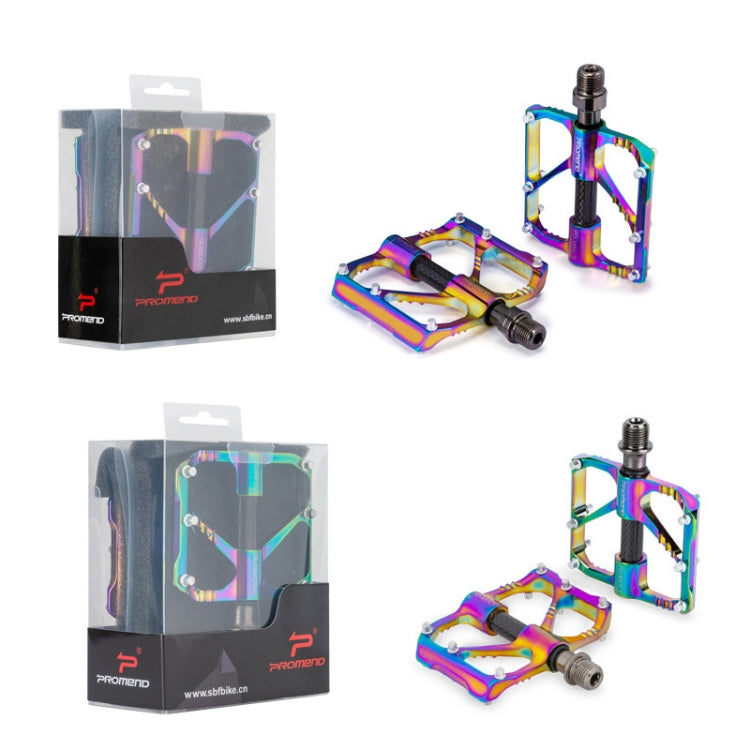 1 Pair PROMEND Three Peilin Bearings Aluminum Alloy CNC Bicycle Colorful Pedals PD-M86CY