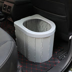Auto-Toilet Integrated Portable Folding Toilet Self-Driving Tour Outdoor Camping Toilet (Light Grey)