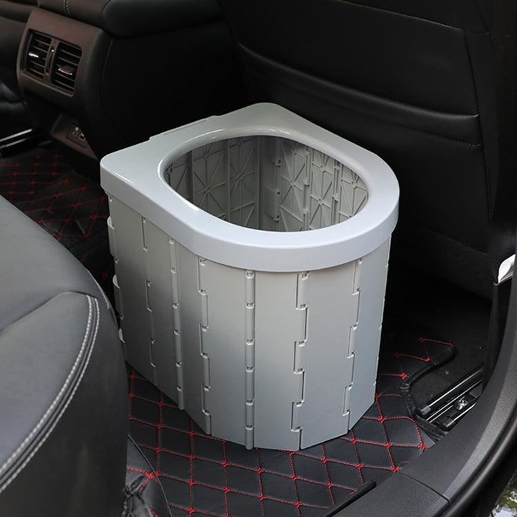 Auto-Toilet Integrated Portable Folding Toilet Self-Driving Tour Outdoor Camping Toilet (Light Grey)