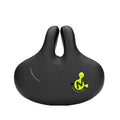 Bike No Nasal Seat Mountain Bike Saddle Comfortable Shock Absorption Bicycle Outdoor Bicycle Accessories Saddle (Fluorescent Green)