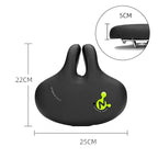 Bike No Nasal Seat Mountain Bike Saddle Comfortable Shock Absorption Bicycle Outdoor Bicycle Accessories Saddle (Fluorescent Green)