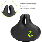 Bike No Nasal Seat Mountain Bike Saddle Comfortable Shock Absorption Bicycle Outdoor Bicycle Accessories Saddle (Black)