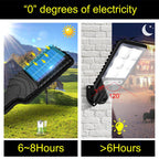 Solar Street Lighting LED Body Detection Garden Light, Specification: 616B-72 COB with Remote Control