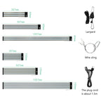 LED growth lamp full spectrum plant light tube, Style: Small double row 100 cm (EU plug)