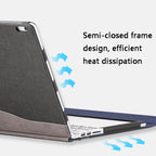 PU Leather Laptop Protection Sleeve for Microsoft Surface Book 2 13.5 Inch (Gentleman Grey)