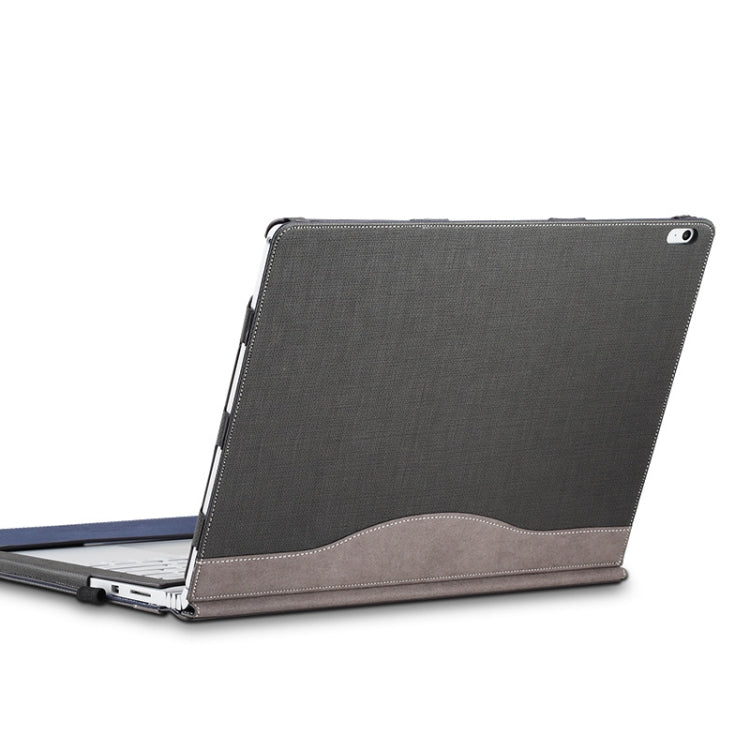 PU Leather Laptop Case for Microsoft Surface Book 2 15 Inch (Gentleman Gray)