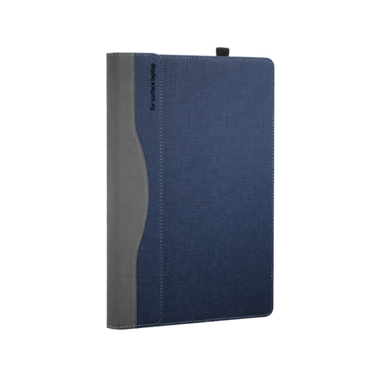 13.5 Inch Multifunctional PU Leather Laptop Case for Microsoft Surface Laptop 1/2/3/4 (Blue)