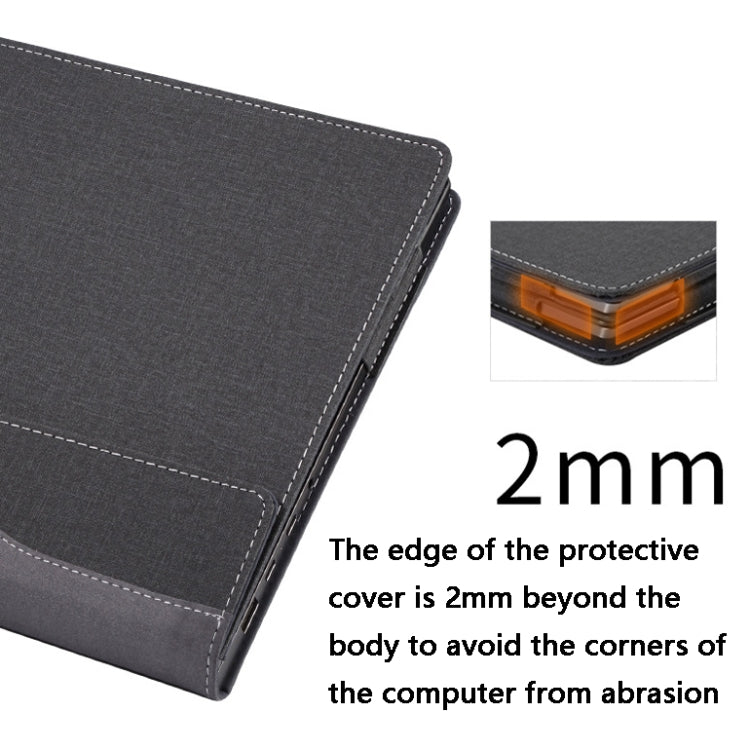 13.5 Inch Multifunctional PU Leather Laptop Case for Microsoft Surface Laptop 1/2/3/4 (Blue)