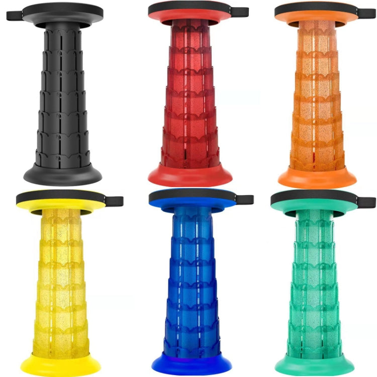 Outdoor Portable Lotus Raised Folding Telescopic Stool (Black)