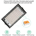 LED Plant Light Full Spectrum Waterproof Grow Light EU Plug 144 Beads 200W