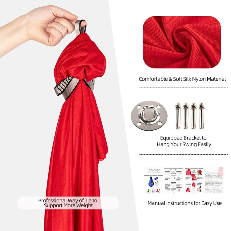 Children Elastic Hammock Indoor Outdoor Swing, Size: 1.5x2.8m (Red)