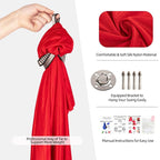 Children Elastic Hammock Indoor Outdoor Swing, Size: 1.5x2.8m (Red)