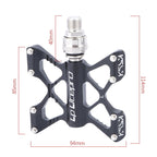 LP LitePro K5 Folding Bike Aluminum Alloy Bearings Pedals (Black)