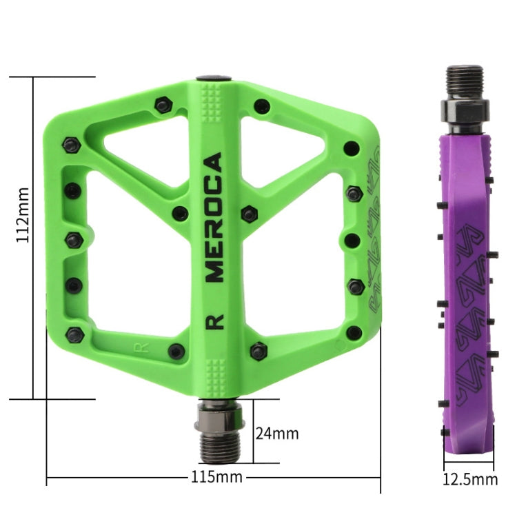 MEROCA Mountainbike Nylon Pedal (Green)