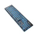 LANGTU L1 104 Keys USB Home Office Film Illuminated Wired Keyboard, Cable Length: 1.6 m (Ice Blue Light Black)