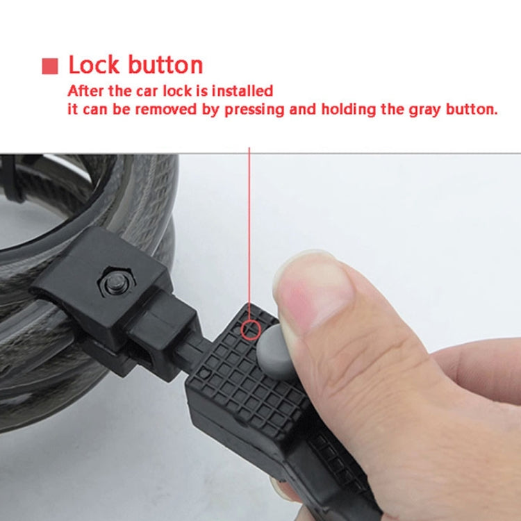 ULAC AL-3P Bicycle Alarm Cable Lock Mountain Bike Lock Bicycle Accessories
