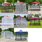 HY-0205 300 x 230 cm Outdoor Sun Umbrella Anti-Mosquito Net Cover, Dimensions: Folding Tents (Black)