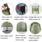 Outdoor Camping Toilet Tent Automatic Shower Tent, Style: Single Person (Olive Green)