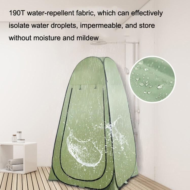 Outdoor Camping Toilet Tent Automatic Shower Tent, Style: Single Person (Olive Green)