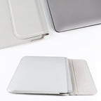 PU08DZ Leather Laptop Interior Compartment Bag with Stand Function, Size: 14.1-15.4 Inches (Sapphire Blue)