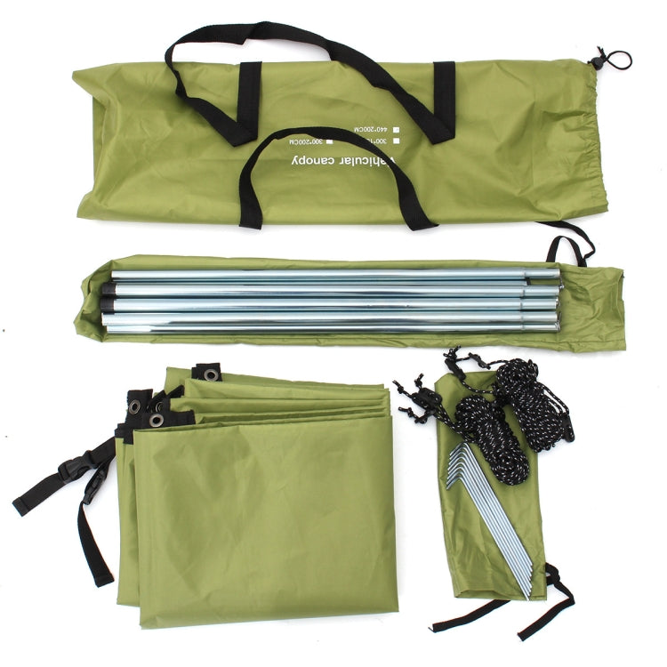 Outdoor Picnic Camping Tent Beside The Car Waterproof Sunshade 200x440cm (Dark Gray)