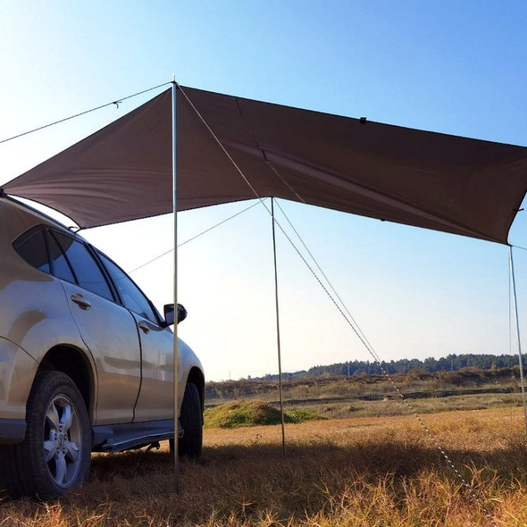 Outdoor Picnic Camping Tent Beside The Car Waterproof Sunshade 200x440cm (Dark Gray)