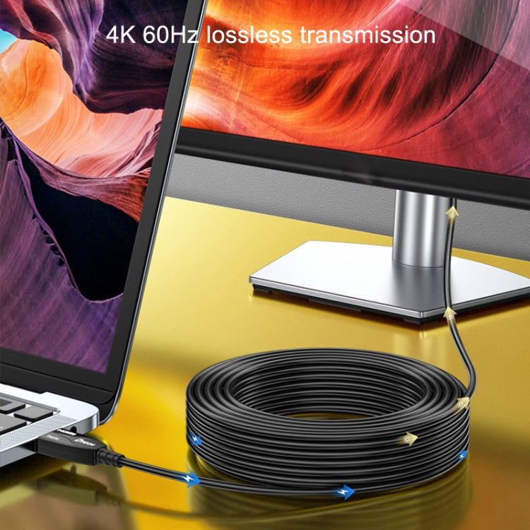 DTECH HDMI 2.0 Version Fiber Optic Cable 4K 60Hz Large Screen TV Engineer Wiring, Length: 10m