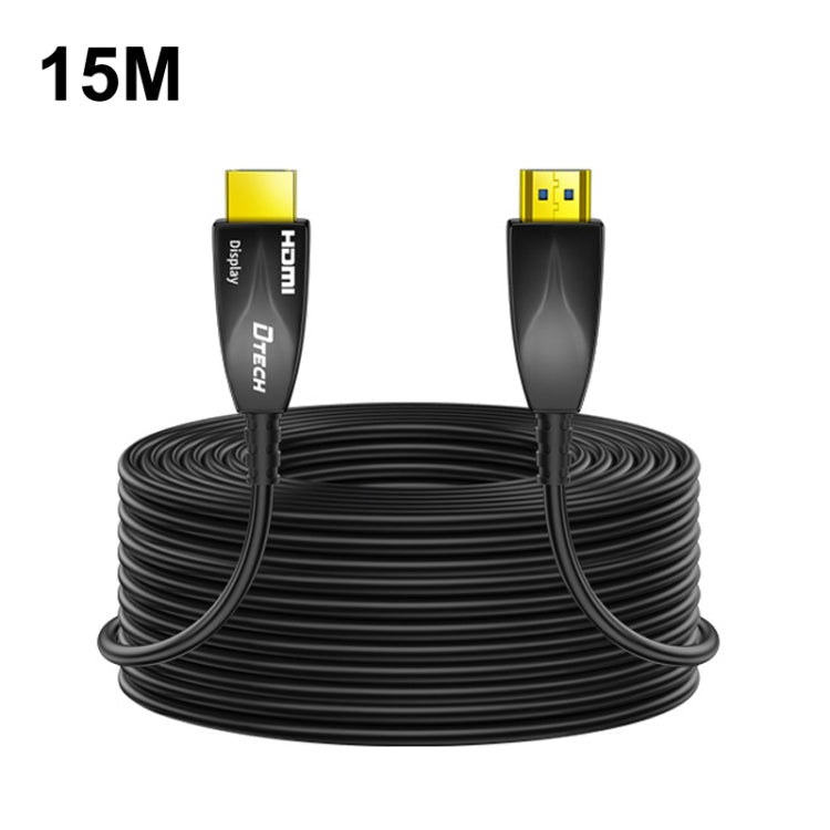 DTECH HDMI 2.0 Version Fiber Optic Cable 4K 60Hz Large Screen Television Engineering Wiring, Length: 15m