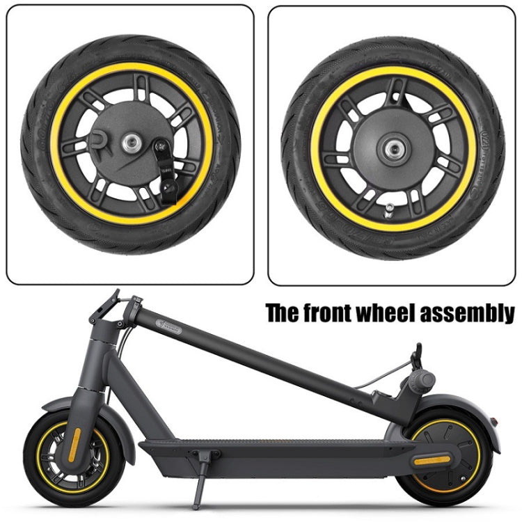 10 Inch Electric Scooter Front Tire Tubeless for Ninebot MAX G30 (Yellow)