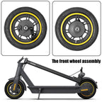10 Inch Electric Scooter Front Tire Tubeless for Ninebot MAX G30 (Yellow)
