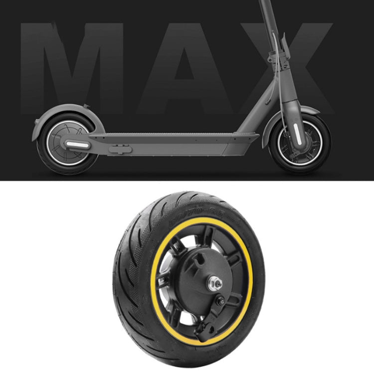 10 Inch Electric Scooter Front Tire Tubeless for Ninebot MAX G30 (Yellow)