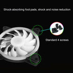 Computer CPU RGB glowing radiator 8 fans + remote control
