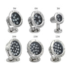 LED Underwater Light Pool Fish Pond Fountain Waterproof Landscape Light 9W (Warm White)